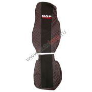 Чехлы премиум DAF 105/106 от 2012г. (коричневая кожа + иксы)