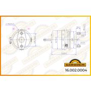 Тормозная камера 24/24 (энергоаккумулятор) дисковая Volvo/RVI SONDER