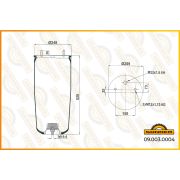 Пневмобаллон 941MB (BPW 30) (не в сборе) SONDER