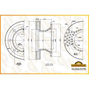 Диск тормозной BPW/ТОНАР D-430*45*159,5 Sonder