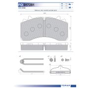 Тормозная колодка дисковая SAF/ТОНАР FOMAR