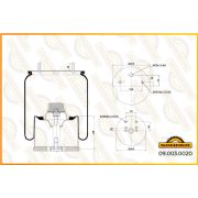 Пневмобаллон 940MB (BPW 30K в сборе ст.стакан) SONDER