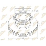 Диск тормозной Scania D=430 mm SONDER
