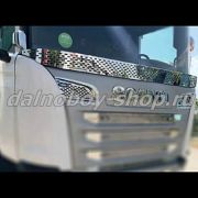 Защита лобового стекла (хром) SCANIA R 2004-2016 INOX
