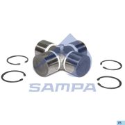 Крестовина DAF/MANMB/Volvo d=57х152,5 (на стопорах) SHACMAN X3000 6*6 (от раздатки) Sampa