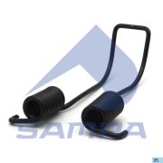 Пружина стяжная колодок BPW SN30 без крючка BPW SAMPA