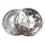 Колпак колеса передний/задний, глубина 30мм (хром) INOX (комплект)