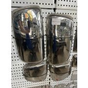Накладки зеркал (хром) DAF XF105 ( 2 осн., 2 доп.) INOX